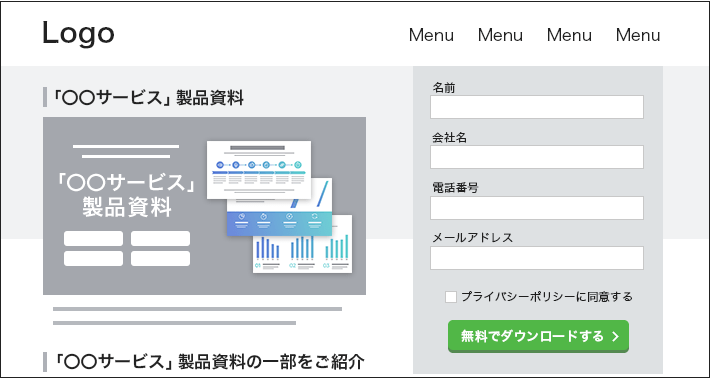 フォーム型CTA