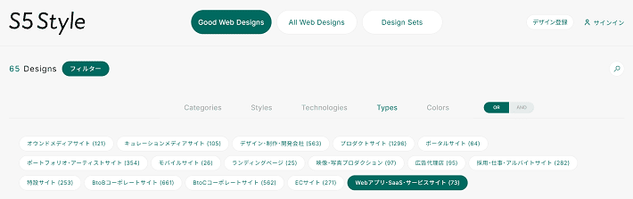 S5-Styleのフィルター